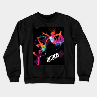 Dancing Girls Design Crewneck Sweatshirt